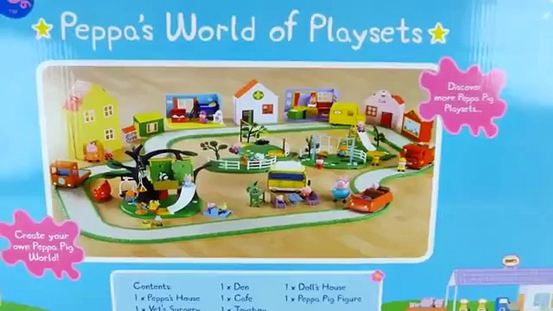 world of peppa playset