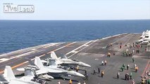USS Carl Vinson Continues Airstrikes Against ISIS in Syria.