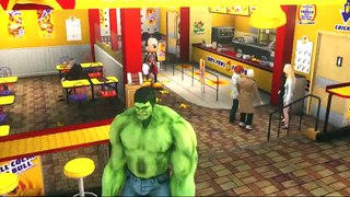 HULK & Mickey Mouse PARTY FUN! With Nursery Rhymes & Lightning McQueen Cars! (Children's Songs)