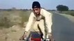 Amazing Bike Stunt with Firing (While Standing on BIKE)