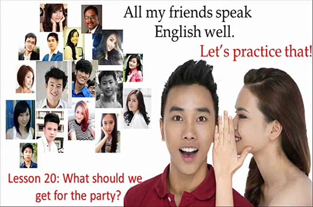 Real conversation practice 020: what should we bring to the party?