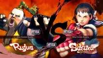 Batalla de Ultra Street Fighter IV: Rufus vs Sakura