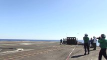 F-35C Completes First Arrested Landing aboard Aircraft Carrier