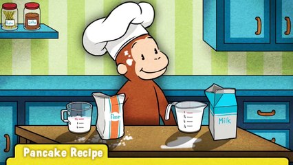 Curious George - Pancake Chef - Educational Game for Baby Kids English