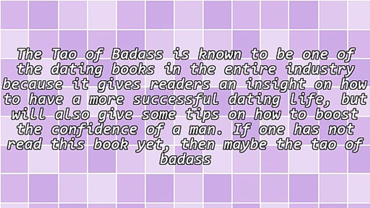 The Tao Of Badass Review For Potential Pick Up Artists