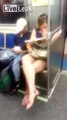 *Disgusting* Girl Eating Boogers in a Subway