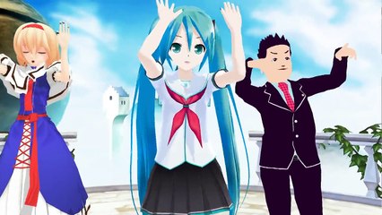 【MMD】セーラー夏服なLat式ミクとアリスでねこみみスイッチ