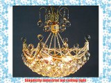 Gothic Modern Gold Crystal Ceiling 6 Light Pendant Lamp Fixture Lighting Chandelier