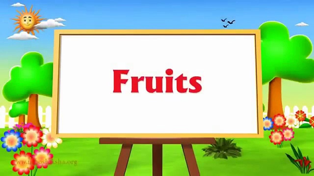 Learn Fruits Song For children   3D Animation English Nursery rhymes