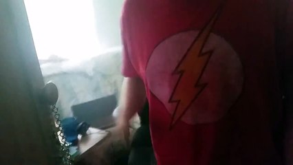 Fat kid rages at song!!!