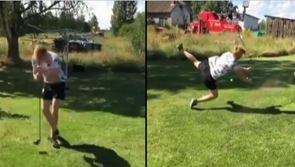 Ever Golf Ball Yourself In The Chops?