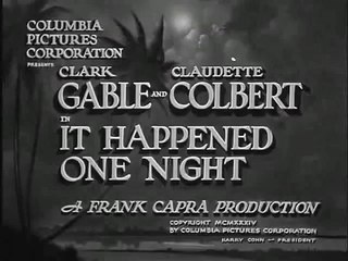 It Happened One Night (1934)  -- OPENING TITLE SEQUENCE
