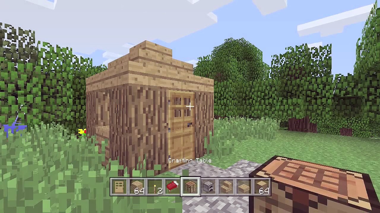 BEST MINECRAFT STARTER HOUSE! FIRST NIGHT HOME