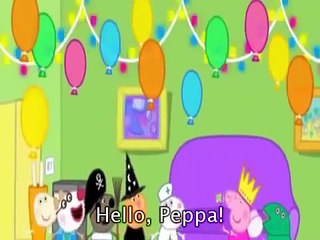 Peppa Pig  Cartoon Fancy Dress Party with subtitle