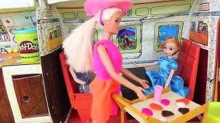 Frozen DREAM Elsa Anna Barbie Airplane Vacation Play Doh Nightmare Parody Part 2
