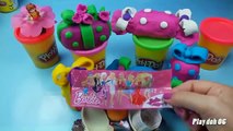Play doh Kinder sorpresa huevos de Peppa pig de Minnie Mouse Barbie Juguetes unboxing de h