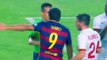 Funny football Insane Leo Messi headbutted Mapou Yanga Mbiwa during Barcelona v Roma