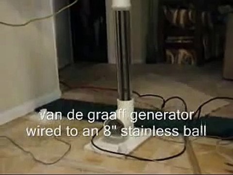 Van de graaff generator antigravity field