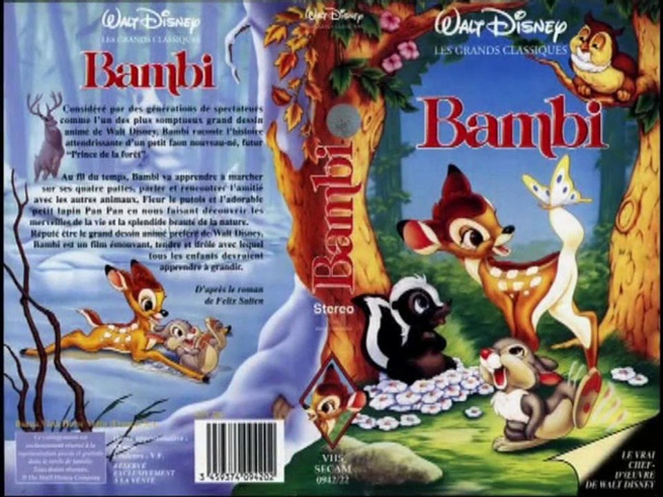 Bandes annonces VHS Disney (Bambi)