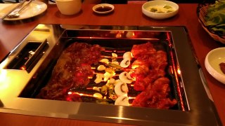 Food cooked at table!!!!! KJ House BBQ, Korean food, Walton on Thames