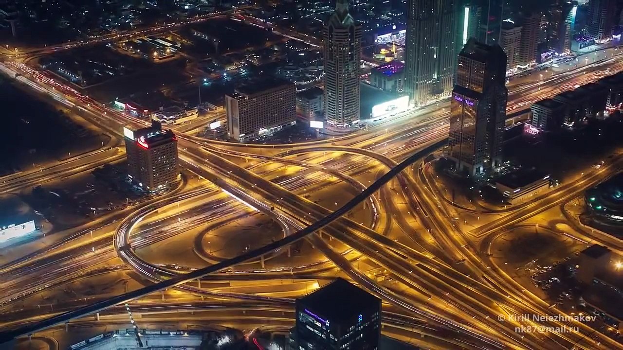 Dubai  United Arab Emirates Timelapse Hyperlapse