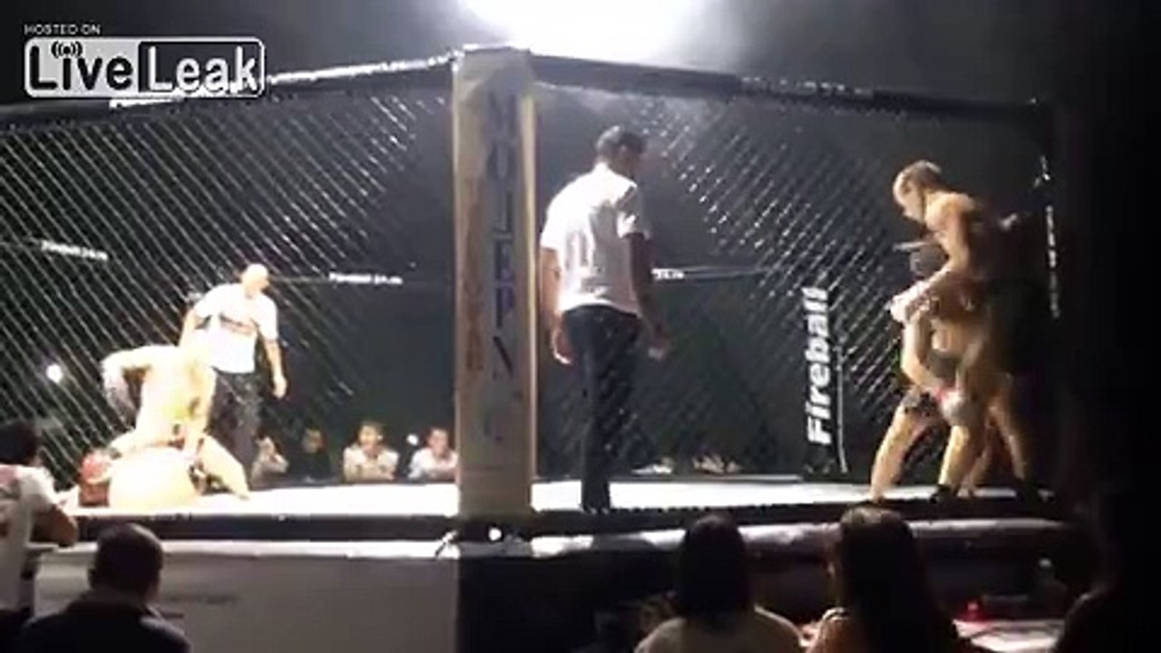 GREAT MMA fight = 2 vs 1 = guess who wins = gotta watch =