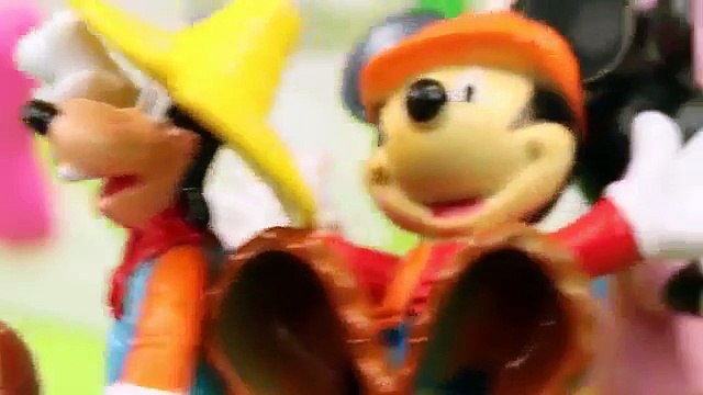 Mickey Mouse Minnie Mouse and Donald Duck Visit the Goofy Farm Attacked by Farm Animals