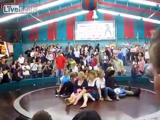 OKTOBERFEST GIRLS ride the ~ DEVIL's WHEEL ~=  who will survive? = place your bets =