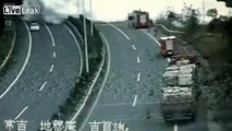 Tanker explosion- CCTV footage shows vehicle bursting into flames in China