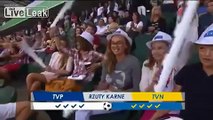 Awesome penalty kick, Maciek Adamiak TVN-TVP