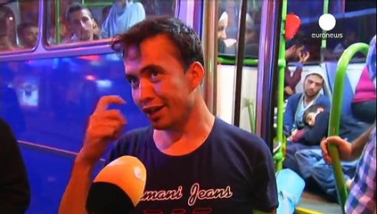 Le emozioni dei profughi che ce l'hanno fatta