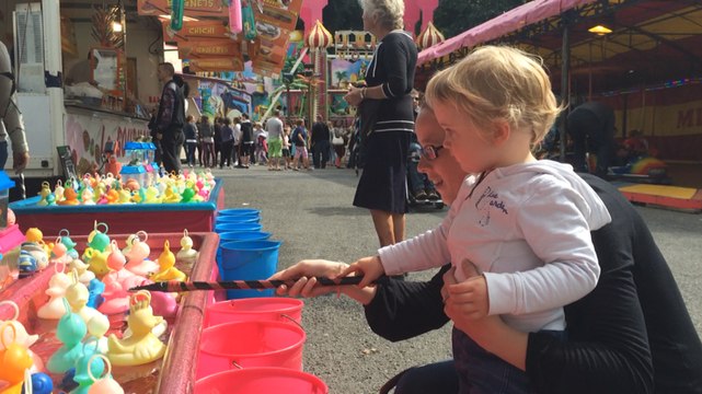 Fête des Angevines : premiers tours de manège