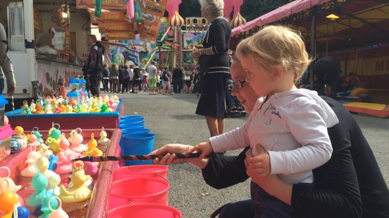 Fête des Angevines : premiers tours de manège