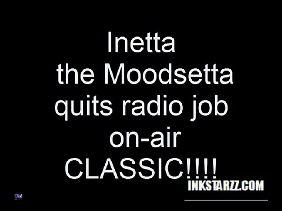 radio DJ Inetta the Moodsetta quits on air