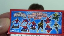 Человек-паук яйца сюрприз игрушки распаковка Spider-Man surprise eggs unboxing toys