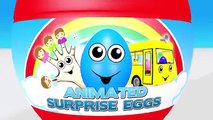 TRUCKS for KIDS | Surprise Eggs Different Sizes! 3D Animated Surprise Eggs | Learn Colors & Sizes