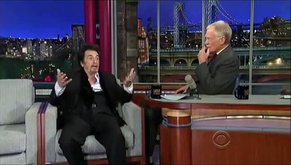 Kevin Spacey impersonates Al Pacino in front of Al Pacino - Letterman