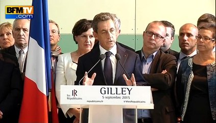 Migrants: Sarkozy a "honte" de "la brutalité" de Marine Le Pen