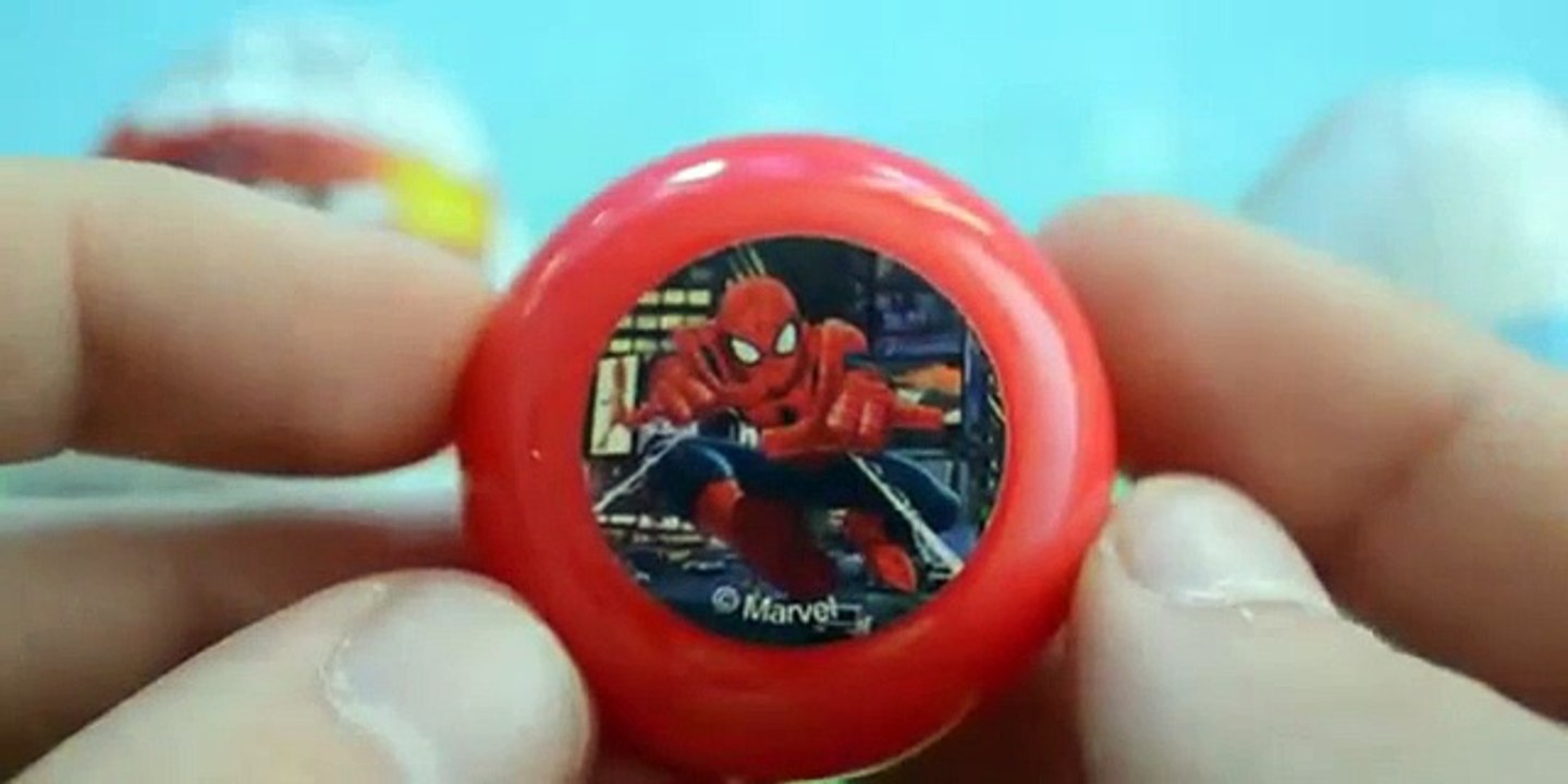 EL HOMBRE ARAÑA, CARS 2 CARROS 2, HUEVOS KINDER SORPRESA - JUGUETES HUEVITOS SORPRESAS 2015