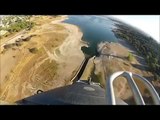 Bombardier 415 amphibious aircraft in action, battling wildfires