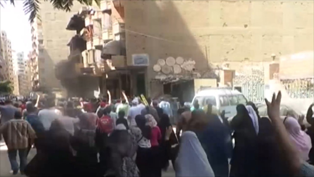 رافضو الانقلاب العسكري بمصر يتظاهرون بالقاهرة