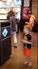 WTF! Almost naked guy at mcdonalds checkout