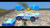 HULK Disney Lightning Cars Nursery Rhymes Party! The Farmer in the Dell w_ Custom Colors Car