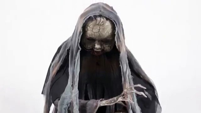 063 Creepy Rising Animated Doll Spirit Halloween & 064 Pop Up Werewolf Spirit Halloween
