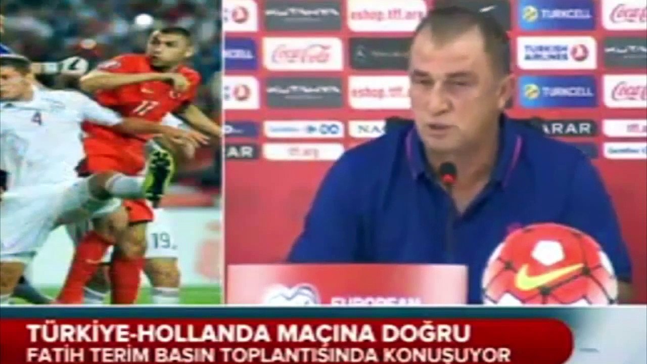 Fatih Terim Basın Toplantısı TÜRKİYE-HOLLANDA Maçına Doğru