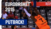 Charlon Kloof with the Putback Dunk - EuroBasket 2015