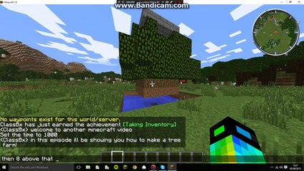 How to create a tree farm in minecraft 1.8