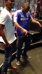 Davido And Samuel Eto'o Dancing To Skelewu