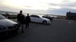 CLK63 AMG Black Series, Toyota Supra, Nissan GTR photo shoot on beach 1080p