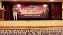 Toastmasters Humorous Speech Contest, 2nd Place Winner Area 20